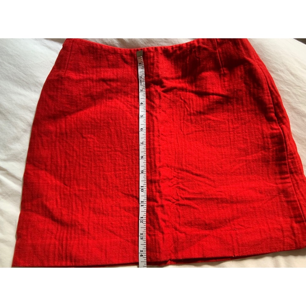 Vintage 80’s Donna Karan Wool/Silk Red Skirt